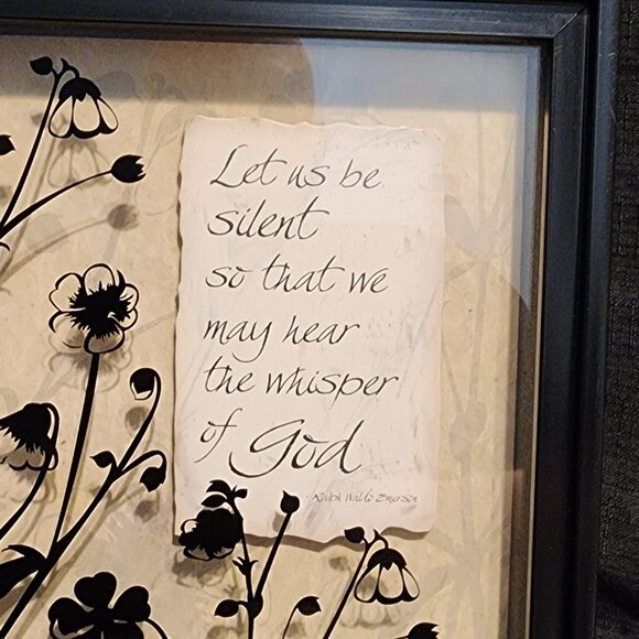 Inspirational Plaque - Let us be Silent - Picture 2 of 4